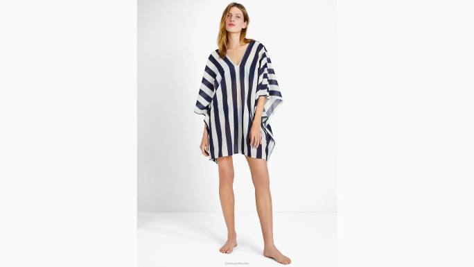 žene Kate Spade bogata mornarica multi tenda pruga cover-up kaftan odjeća 04HN805