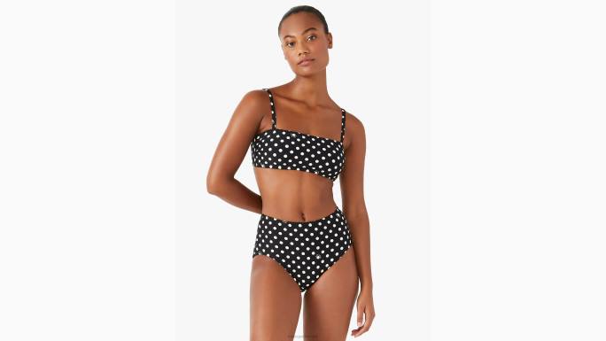 žene Kate Spade crno lia dot gornji dio bikinija s četvrtastim izrezom odjeća 04HN807
