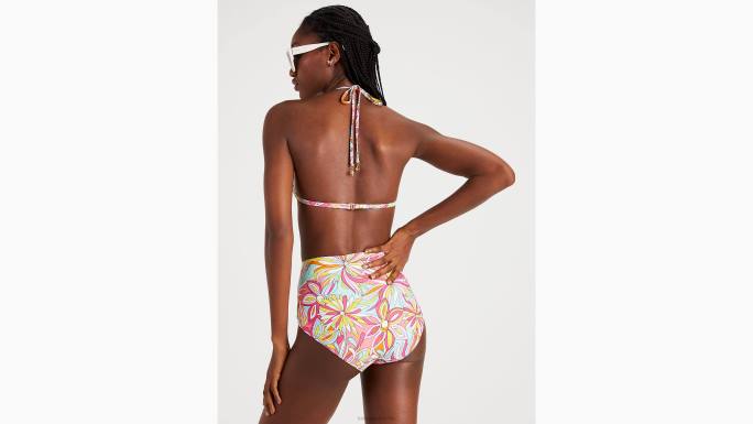 žene Kate Spade roza multi anemone cvjetni gornji dio bikinija odjeća 04HN787