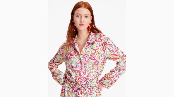 žene Kate Spade džem od ruža multi košulja nakon radnog vremena s cvjetnim anemonama odjeća 04HN688