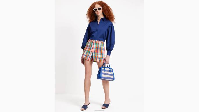 žene Kate Spade francuska mornarica andie košulja izvezena poplinom odjeća 04HN729