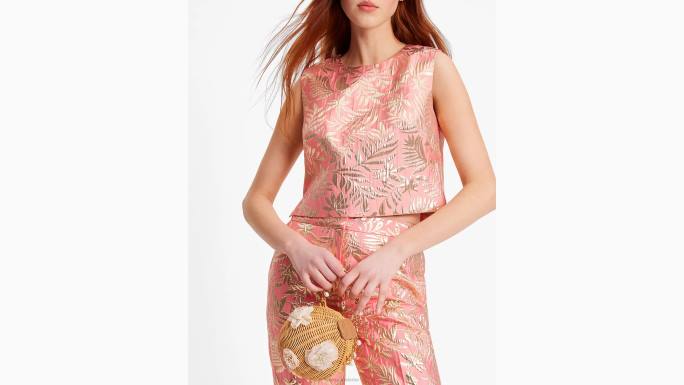 žene Kate Spade morska zvijezda/zlato tropsko lišće brokatna školjka odjeća 04HN730