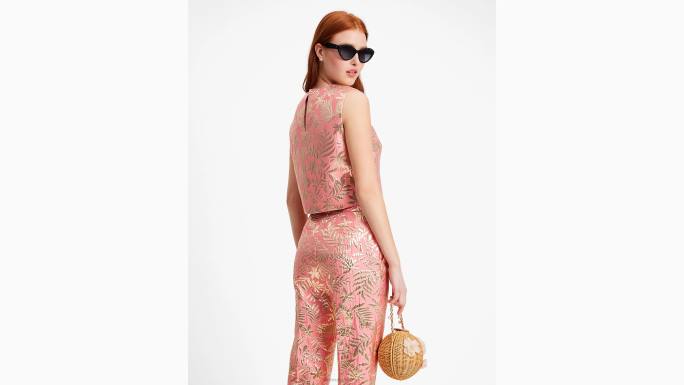 žene Kate Spade morska zvijezda/zlato tropsko lišće brokatna školjka odjeća 04HN730