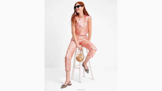 žene Kate Spade morska zvijezda/zlato tropsko lišće brokatna školjka odjeća 04HN730