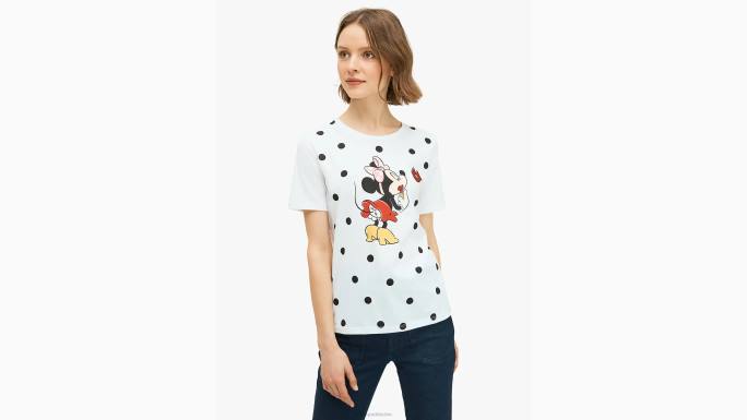 žene Kate Spade svježe bijelo new york x minnie mouse majica odjeća 04HN777