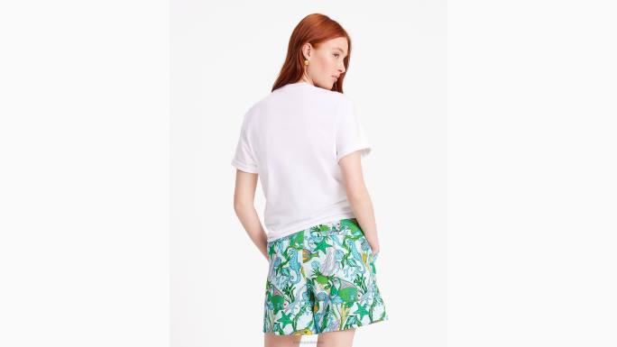 žene Kate Spade svježe bijelo ukrašena školjkasta majica odjeća 04HN690