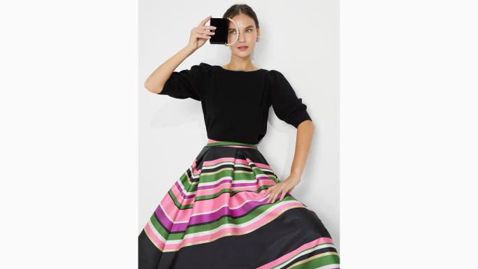 žene Kate Spade crno džemper s lađastim izrezom s rubovima od kamenčića odjeća 04HN859