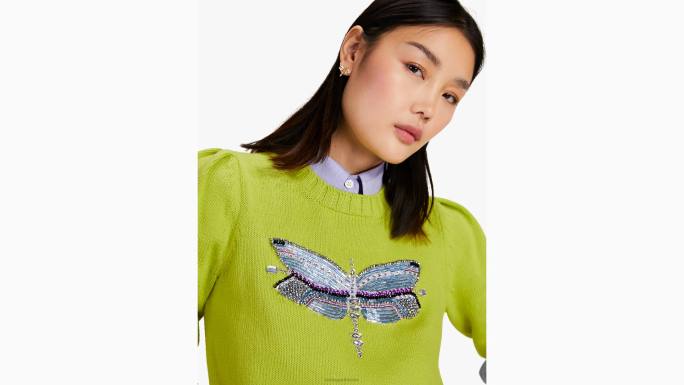 žene Kate Spade koricu limete džemper ukrašen vretencom odjeća 04HN735