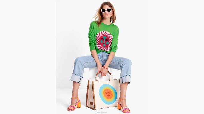 žene Kate Spade papiga zelena alexander girard x pulover odjeća 04HN686