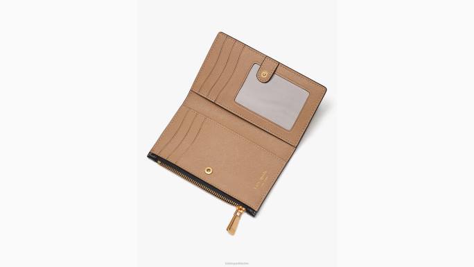 žene Kate Spade cafe mocha multi morgan colorblocked mali tanki dvostruki novčanik pribor 04HN356