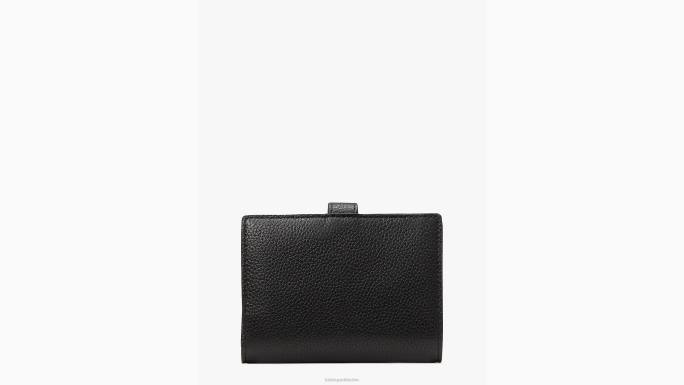 žene Kate Spade crno Hudson mali dvostruki novčanik pribor 04HN354