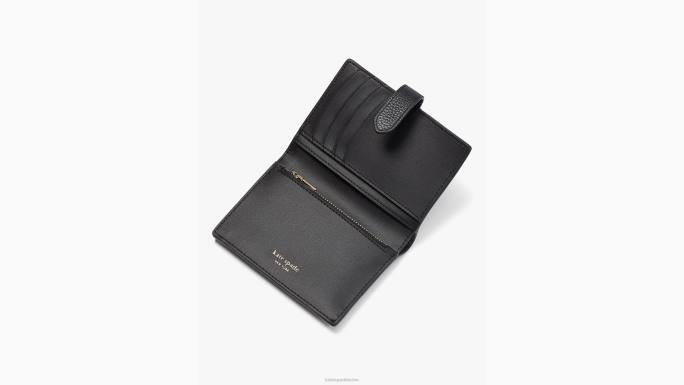 žene Kate Spade crno Hudson mali dvostruki novčanik pribor 04HN354