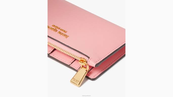 žene Kate Spade losos ružičasta morgan mali tanki dvostruki novčanik pribor 04HN360