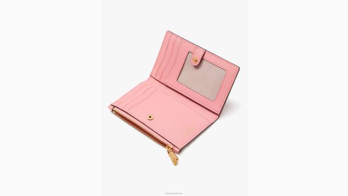 žene Kate Spade losos ružičasta morgan mali tanki dvostruki novčanik pribor 04HN360