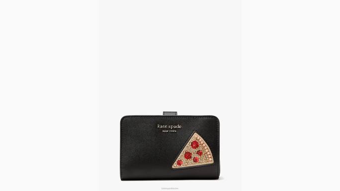 žene Kate Spade crni multi na roll slice kompaktnom novčaniku pribor 04HN403