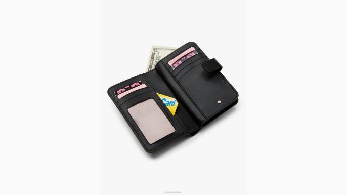 žene Kate Spade crni multi na roll slice kompaktnom novčaniku pribor 04HN403