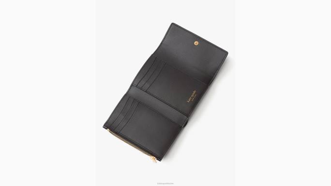 žene Kate Spade crno katy dvostruki novčanik s preklopom pribor 04HN446