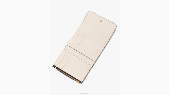 žene Kate Spade crno morgan novčanik s dvostrukim preklopom pribor 04HN442