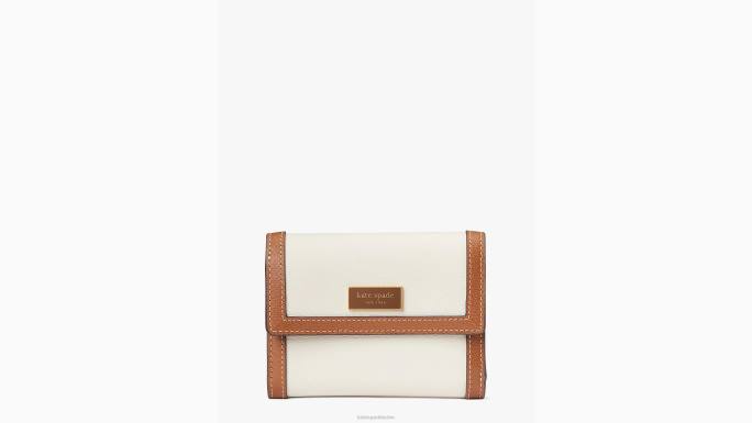 žene Kate Spade halo bijeli multi katy novčanik s dvostrukim preklopom u boji pribor 04HN453