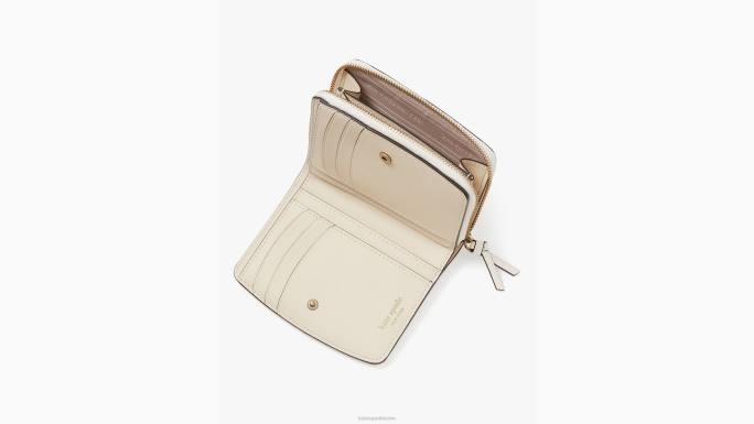 žene Kate Spade krema knott mali kompaktni novčanik pribor 04HN349
