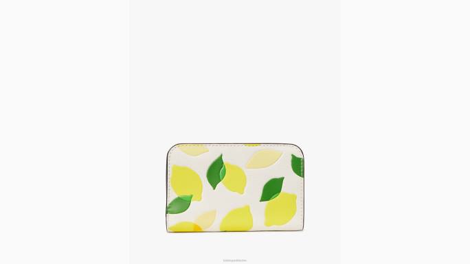 žene Kate Spade pergamena multi morgan lemon toss reljefni kompaktni novčanik pribor 04HN364