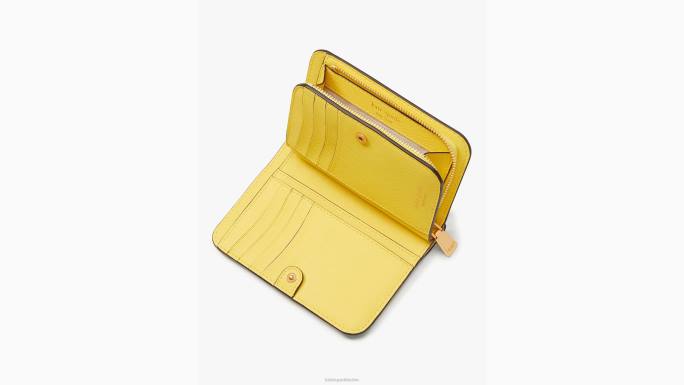 žene Kate Spade pergamena multi morgan lemon toss reljefni kompaktni novčanik pribor 04HN364