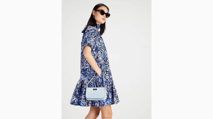 žene Kate Spade akvarel plavi sam icon kožna mini torbica pribor 04HN176