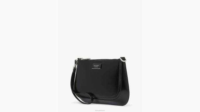 žene Kate Spade crno sam icon kožna mini torbica pribor 04HN175
