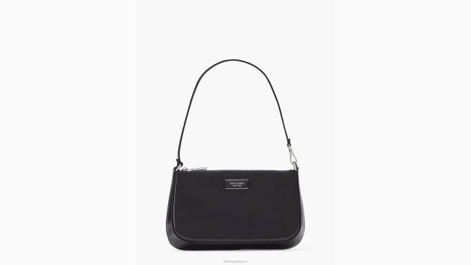 žene Kate Spade crno sam ikona ksnyl najlonska mini torbica pribor 04HN195