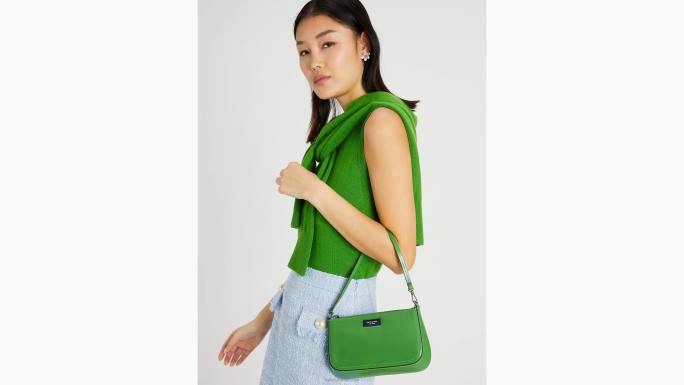 žene Kate Spade ks zelena sam ikona ksnyl najlonska mini torbica pribor 04HN196