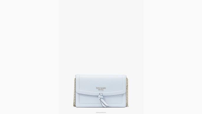 žene Kate Spade akvarel plavi knott flap crossbody pribor 04HN177