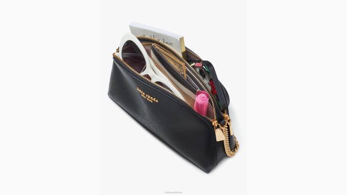 žene Kate Spade blijedi dren multi morgan colorblocked dupli zip dome crossbody pribor 04HN279