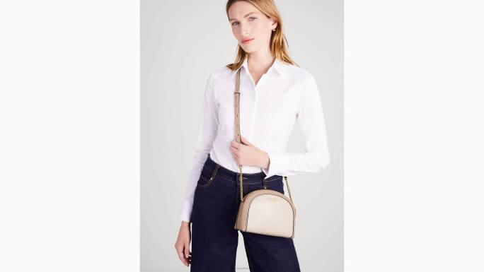 žene Kate Spade blijedi dren multi morgan colorblocked dupli zip dome crossbody pribor 04HN279