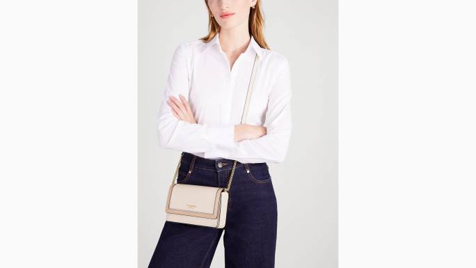 žene Kate Spade blijedi dren multi morgan novčanik s lancem s preklopom u boji pribor 04HN189