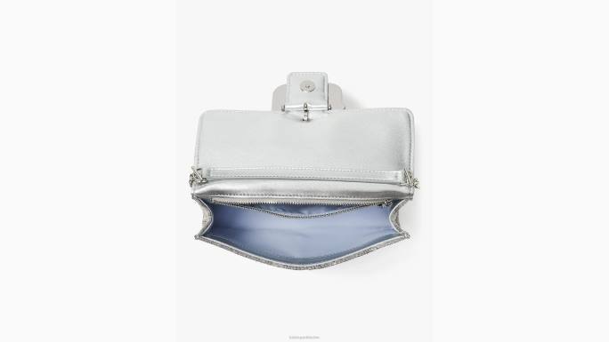 žene Kate Spade blijedo zlatna multi svadbena kopča preko tijela s lureksom pribor 04HN307
