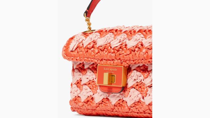 žene Kate Spade bubamara multi evelyn prugaste heklane rafije s malim ramenima preko tijela pribor 04HN12