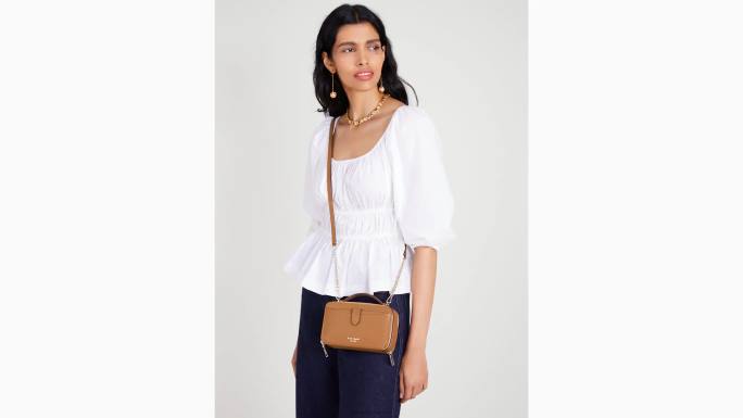 žene Kate Spade bungalov hudson preko ramena s dvostrukim patentnim zatvaračem pribor 04HN90