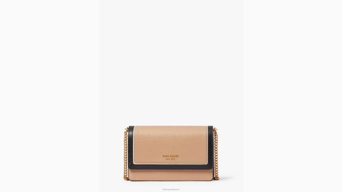žene Kate Spade cafe mocha multi morgan novčanik s lancem s preklopom u boji pribor 04HN190