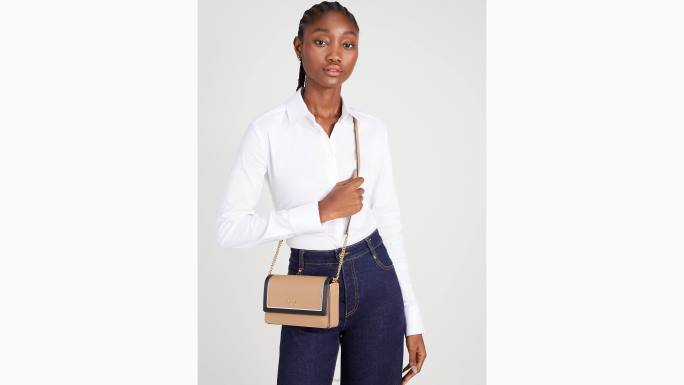 žene Kate Spade cafe mocha multi morgan novčanik s lancem s preklopom u boji pribor 04HN190