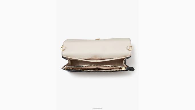 žene Kate Spade crno knott flap crossbody pribor 04HN179