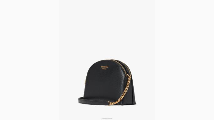 žene Kate Spade crno morgan dupli zip dome crossbody pribor 04HN108