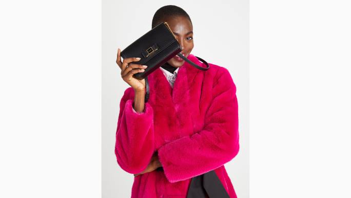 žene Kate Spade crno novčanik s lančićem s preklopom morgan bow pribor 04HN313