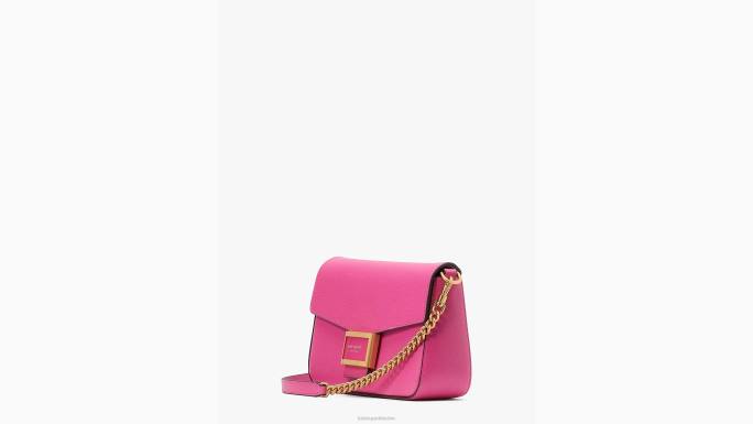 žene Kate Spade energetski ružičasta katy teksturirani kožni lanac s preklopom preko tijela pribor 04HN61