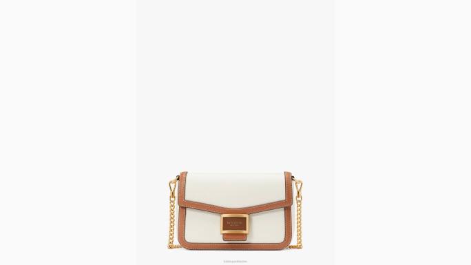 žene Kate Spade halo bijeli multi Katy teksturirani kožni lanac s preklopom u boji preko tijela pribor 04HN440