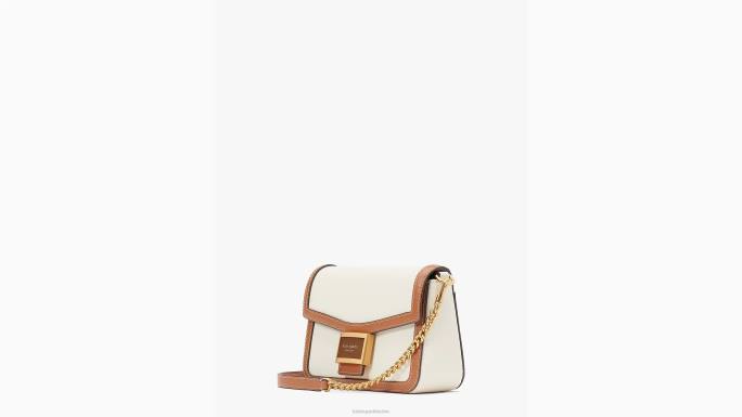 žene Kate Spade halo bijeli multi Katy teksturirani kožni lanac s preklopom u boji preko tijela pribor 04HN440