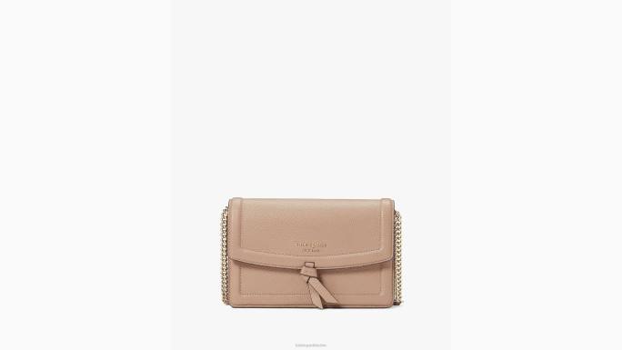žene Kate Spade kraft papir knott flap crossbody pribor 04HN181