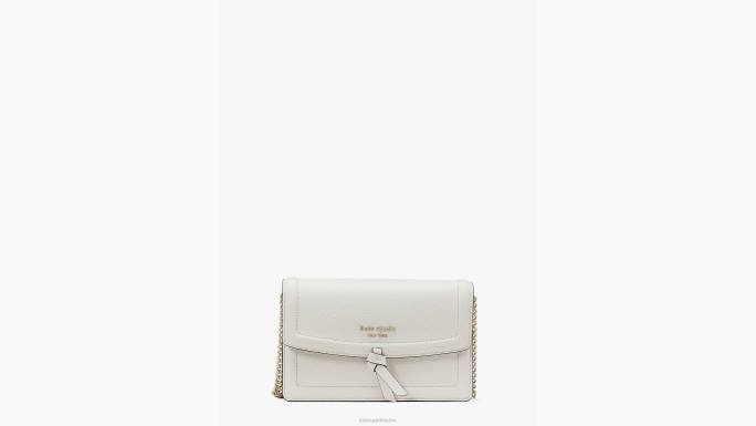 žene Kate Spade krema knott flap crossbody pribor 04HN178