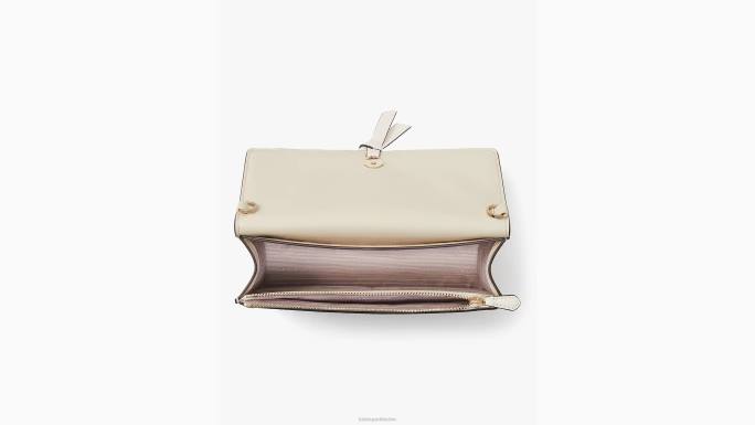 žene Kate Spade krema knott flap crossbody pribor 04HN178