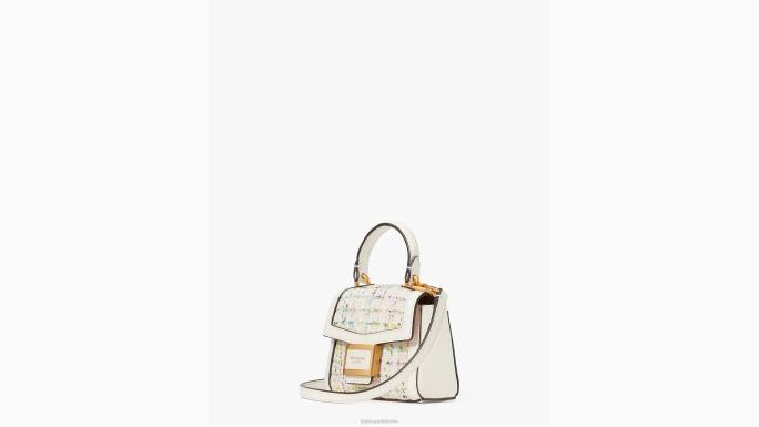 žene Kate Spade krema multi katy tweed micro crossbody pribor 04HN50