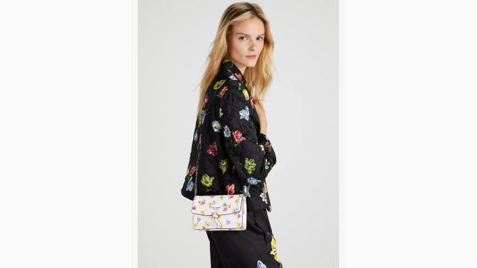 žene Kate Spade krema multi knott tulip toss reljefni preklop preko tijela pribor 04HN420